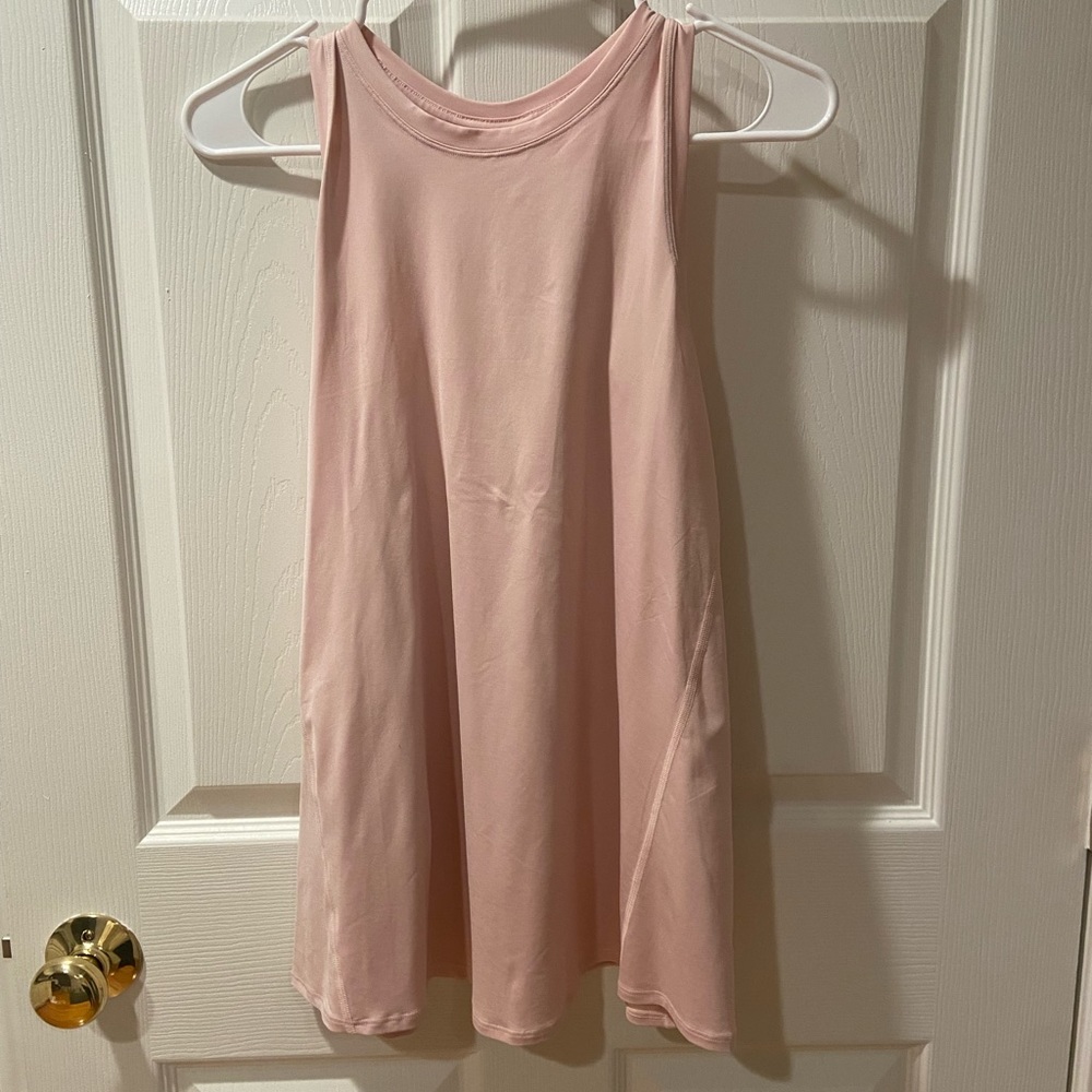 LULULEMON All Tied Up Tank Top size 8 color pink mist